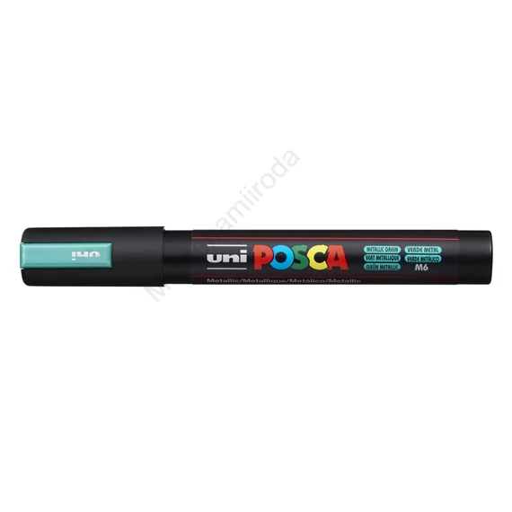 Dekormarker 1,8-2,5mm, Uni Posca PC-5M metál zöld