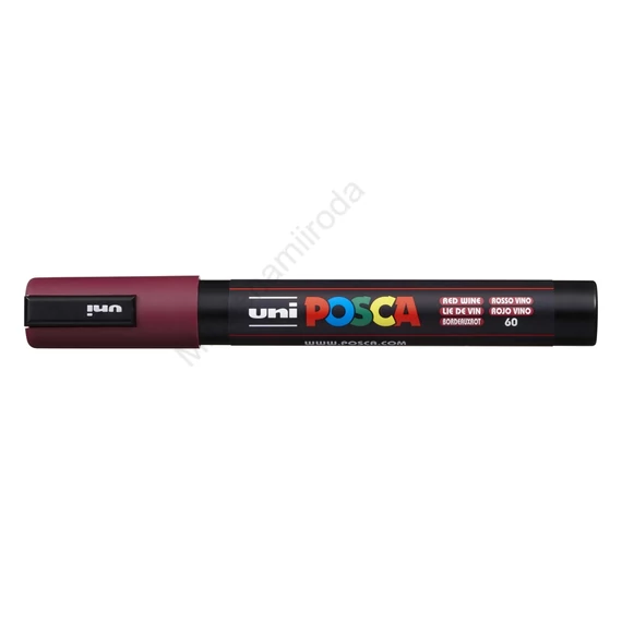 Dekormarker 1,8-2,5mm, Uni Posca PC-5M vörösbor