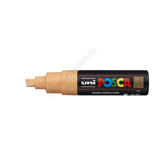 Dekormarker 8mm, Uni Posca PC-8K világos narancs
