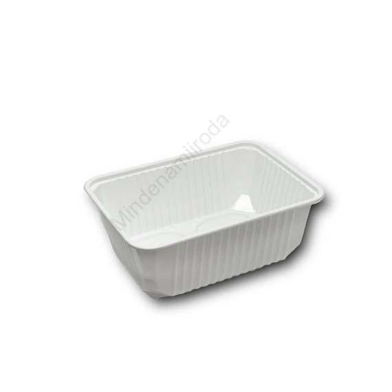 Elviteles doboz alj szögletes 1000 ml PP 50 db/csomag fehér