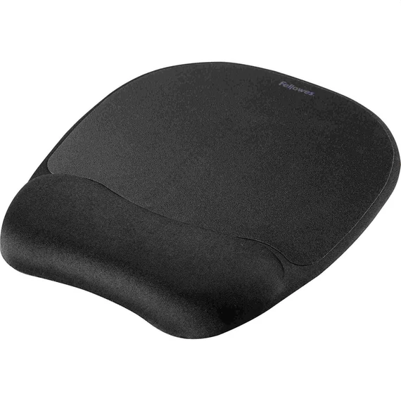 Egérpad csuklótámasszal, memoryhab töltésű, Fellowes® Memory Foam, fekete