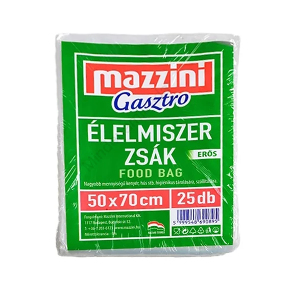 Élelmiszerzsák 50 x 70 cm 25 db/tekercs 20 tekercs/karton