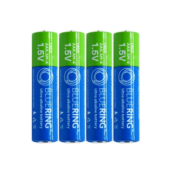 Elem AAA mikro ceruza LR03 tartós alkáli zsugorfóliás Bluering® 4db/csomag