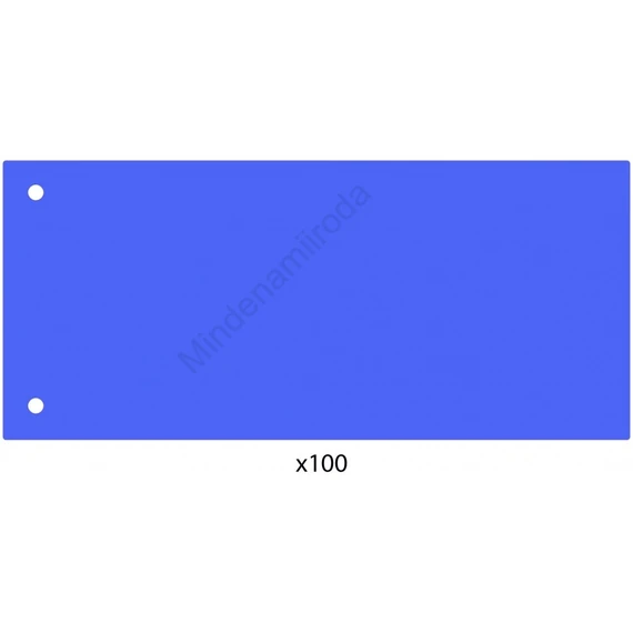 Elválasztócsík, 24x10,5 cm, 100 db/csomag PP Economix kék