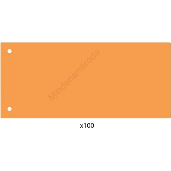 Elválasztócsík, 24x10,5 cm, 100 db/csomag PP Economix narancs