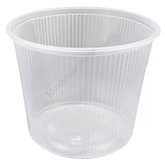 Elviteles doboz alj, kerek, Hagner/Imbisz 400 ml 50 db/csomag, natúr