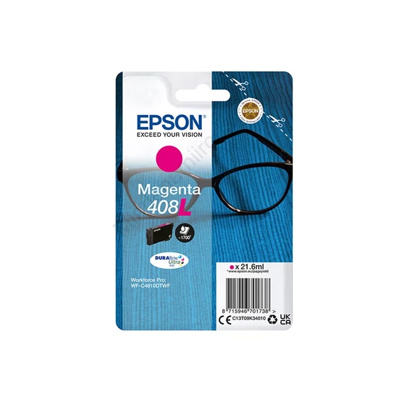 Epson 408XL/T09K3 tintapatron magenta ORIGINAL