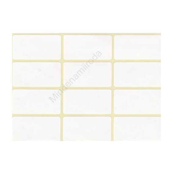Etikett címke, 20x38mm, 5 lap, 12 címke/lap