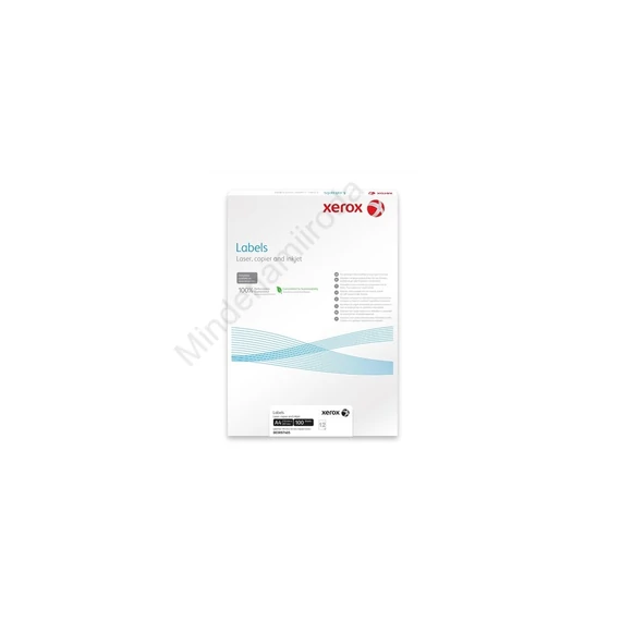 Etikett címke, 210x297mm, fényes, 100 lap, 1 címke/lap Xerox