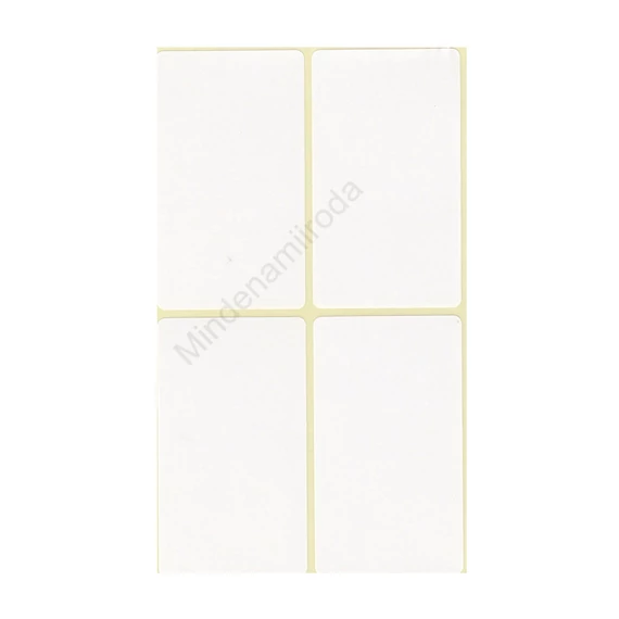 Etikett címke, 40x70mm, 15 lap, 4 címke/lap