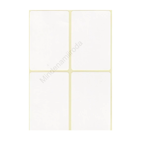 Etikett címke, 45x70mm, 15 lap, 4 címke/lap