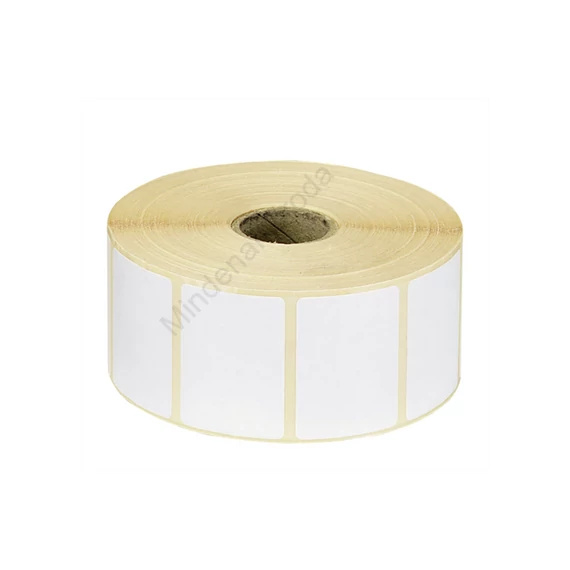Etikett címke thermo, 38x43mm, tekercses, 1000 címke/tekercs fehér
