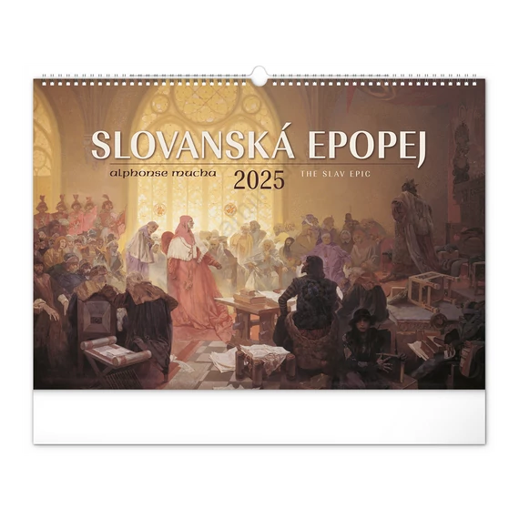 Falinaptár képes  480×330mm The Slav Epic-Alphonse Mucha Realsystem 2026.