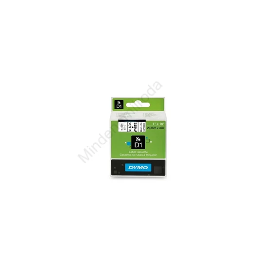 Feliratozógép szalag Dymo D1 S0720930/53713 24mmx7m, ORIGINAL, fekete/fehér