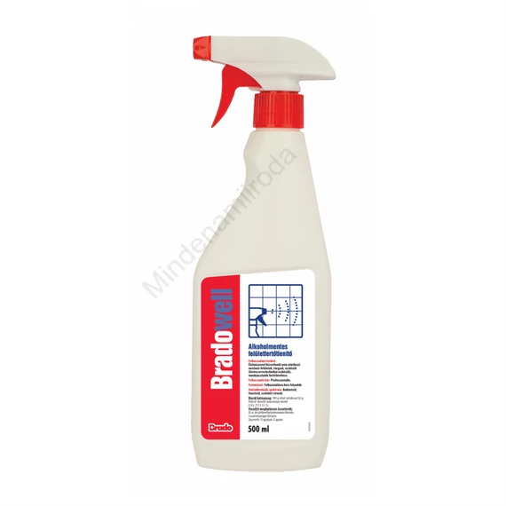 Felületfertőtlenítő antibakteriális tisztító folyadék szórófejes 500 ml Bradowell
