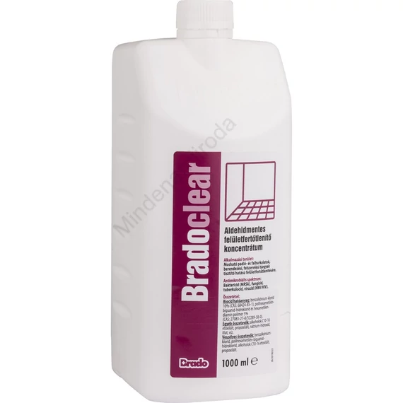 Felületfertőtlenítő koncentrátum aldehidmentes 1 liter BradoClear 22