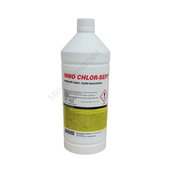 Fertőtlenítő hatású tisztítószer 1 liter klóros Inno Chlor-Sept