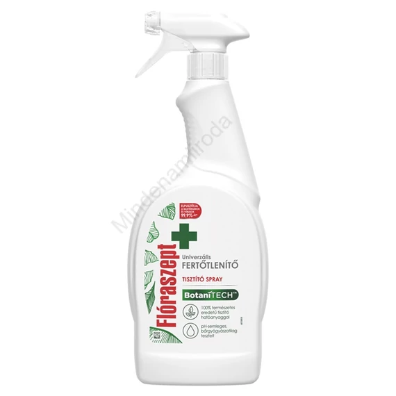 Fertőtlenítő hatású tisztítószer szórófejes 700 ml 0% klórmentes Botanitech Univerzális Flóraszept