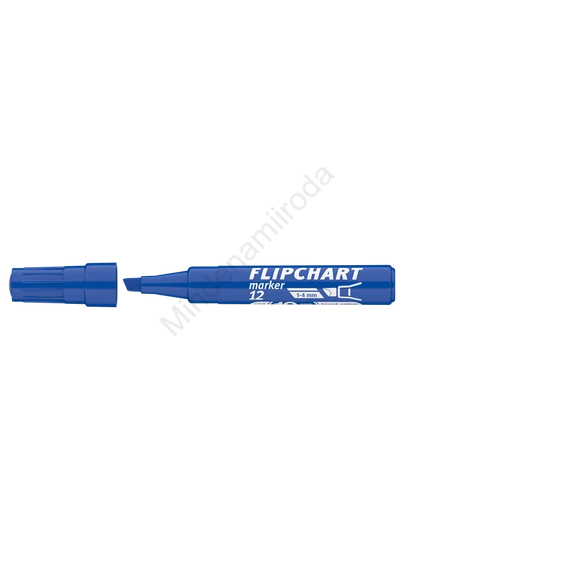 Flipchart marker vízbázisú 1-4mm, vágott Artip 12 kék