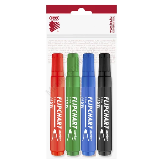 Flipchart marker vízbázisú 3mm, kerek Artip11XXL, 4 klf.szín