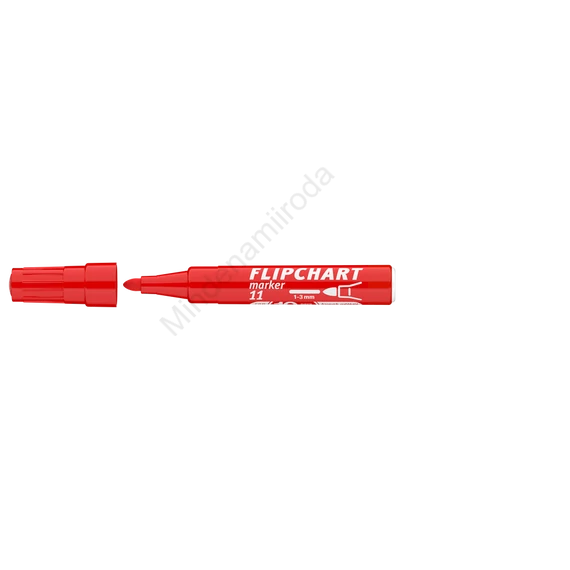 Flipchart marker vízbázisú 3mm, kerek Artip 11 piros
