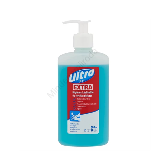 Folyékony szappan pumpás 500 ml fertőtlenítő hatással Ultra Sol Extra