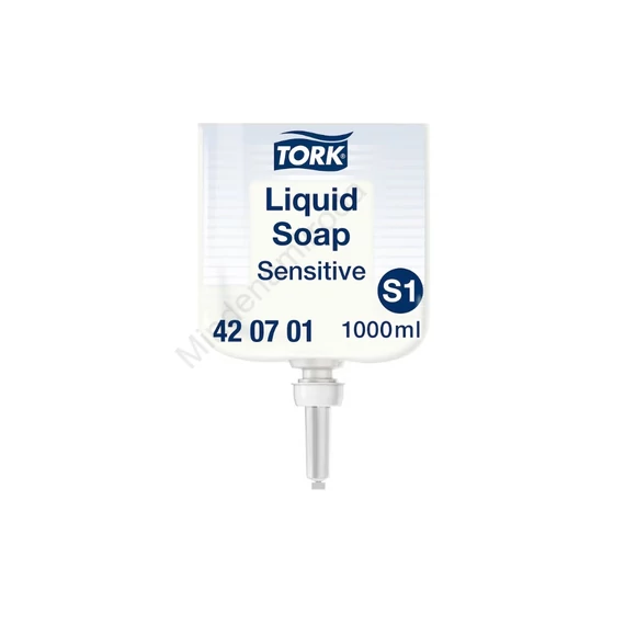 Folyékony szappan utántöltő 1 liter érzékeny bőrre Premium S1 Tork_420701 fehér