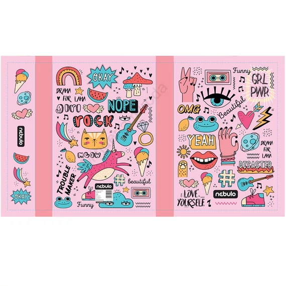 Füzetbox, A4, Girl Power, Nebulo