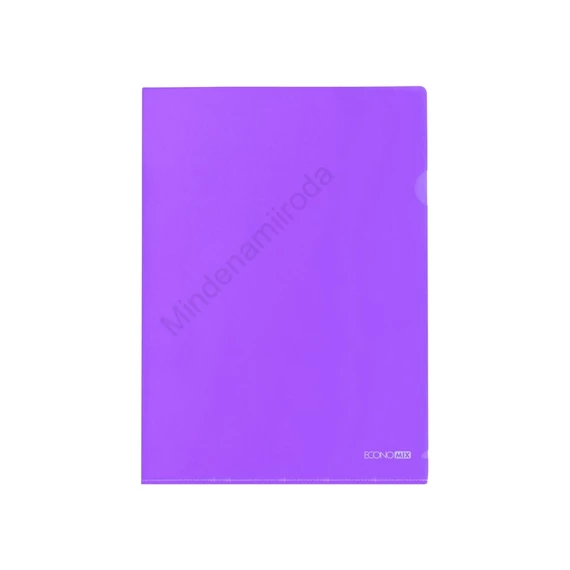 Genotherm `L` A4, PP 180 micron fényes, víztiszta,  Economix lila   10db/csomag