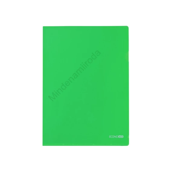 Genotherm `L` A4, PP 180 micron fényes, víztiszta, Economix zöld  10db/csomag