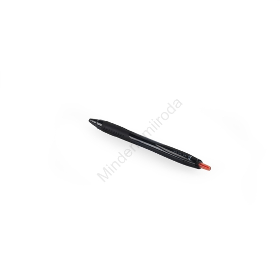Golyóstoll 0,35mm, fekete test, Uni SXN-157S, írásszín piros 