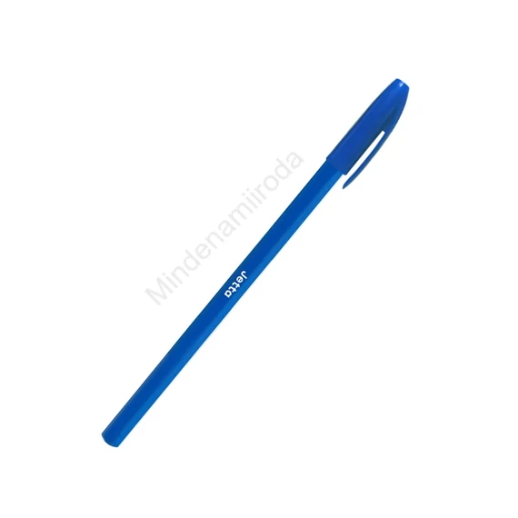 Golyóstoll 0,7mm eldobható, hatszögletű test kupakos Bluering® Jetta, írásszín kék