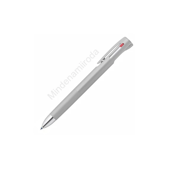 Golyóstoll 0,7 mm, háromszínű, Zebra  bLen 3C, szürke test  írásszín kék