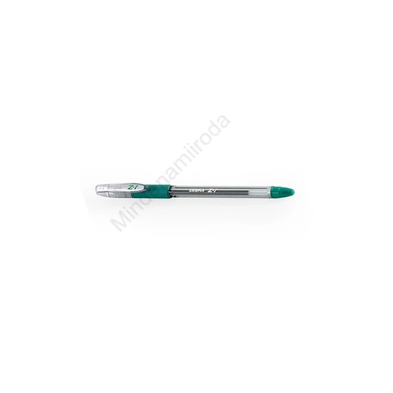 Golyóstoll 0,7mm, kupakos Zebra Z1, írásszín zöld