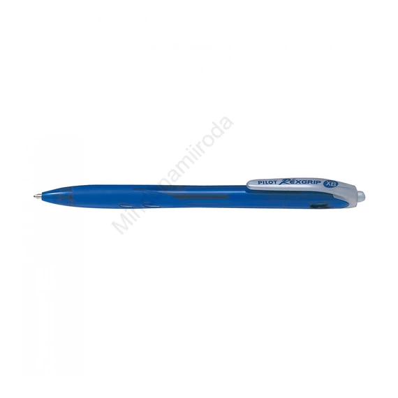 Golyóstoll 0,7mm, nyomógombos Rexgrip Fine Pilot, írásszín kék