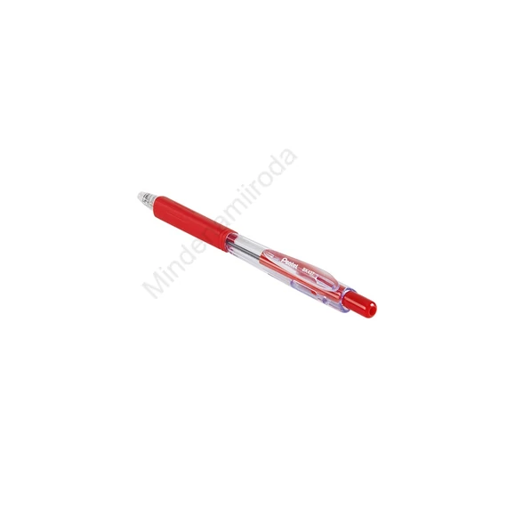 Golyóstoll 0,35mm, BK437-B háromszög fogózóna Pentel, írásszín piros