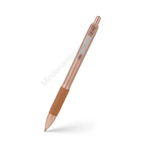 Golyóstoll 1mm, rose gold test, Zebra Z-grip Smooth, írásszínkék