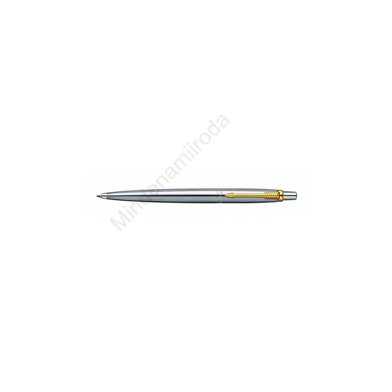 Golyóstoll rozsdamentes acél, arany klipsz 1953182 Parker Jotter, írásszín kék