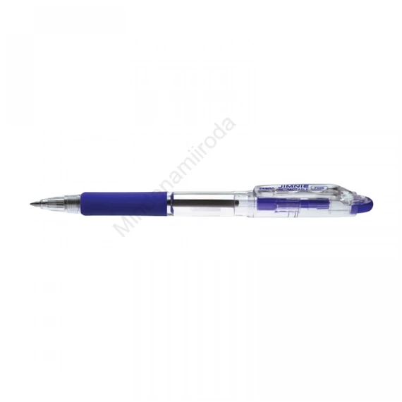 Golyóstoll 0,7mm, nyomógombos Zebra Jimnie, írásszín kék
