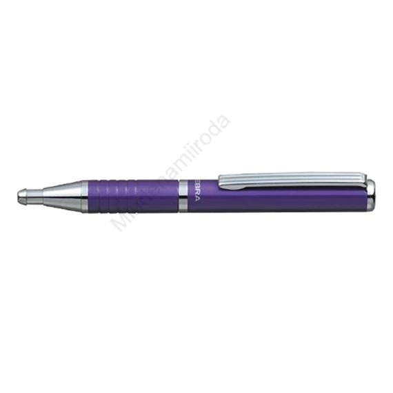 Golyóstoll metál lila test, Zebra SLF1, írásszín kék