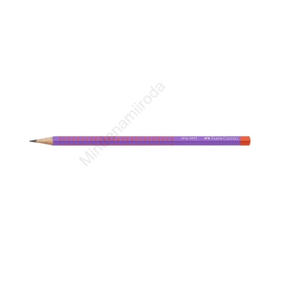 Grafitceruza B, háromszögletű GRIP 2001 Faber-Castell lila-piros test