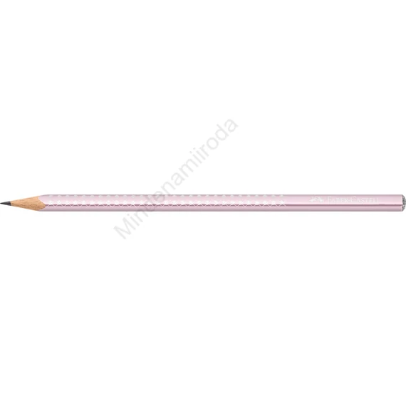 Grafitceruza B,háromszögletű SPARKLE metál Faber-Castell rózsa test