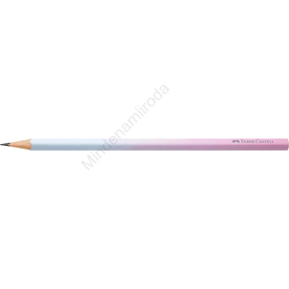 Grafitceruza B, háromszögletű színátmenetes Faber-Castell égkék-rózsa test