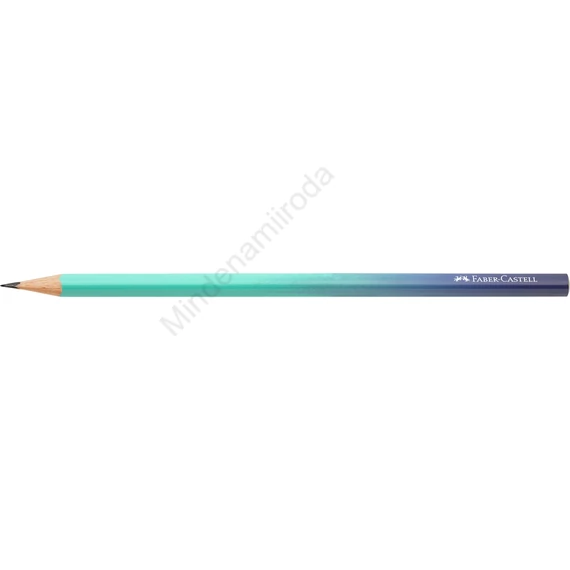 Grafitceruza B, háromszögletű színátmenetes Faber-Castell türkiz-kék test