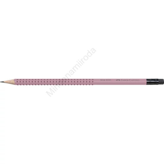 Grafitceruza B,radíros háromszögletű GRIP 2001 Faber-Castell rózsa test