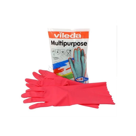 Gumikesztyű M háztartási Multipurpose Vileda piros_100153