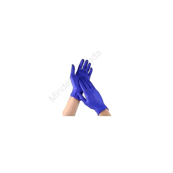 Gumikesztyű nitril púdermentes XS 100 db/doboz Guarder kék