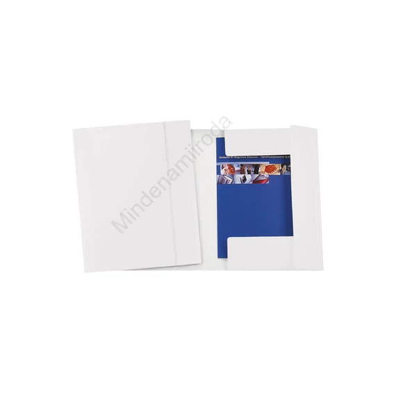 Gumis mappa A4, 600g. FC karton Fornax Glossy fehér