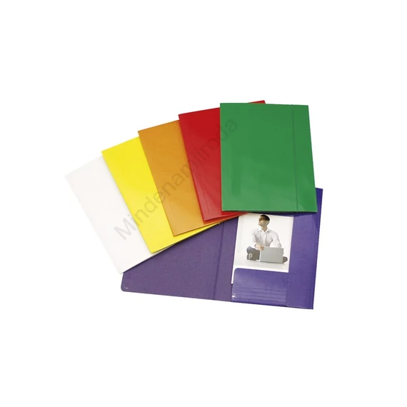 Gumis mappa A4, 600g. FC karton Fornax Glossy sárga