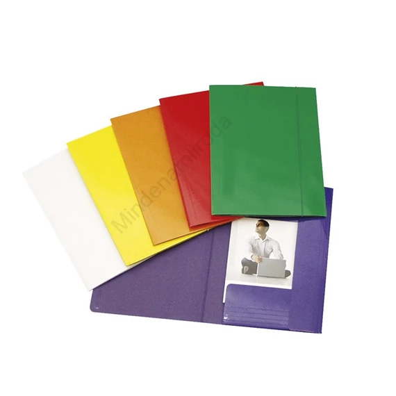 Gumis mappa A4, 600g. FC karton Fornax Glossy zöld